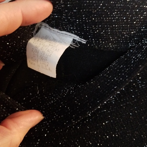 Stretchy glitter maxi w side slit - Picture 4 of 4